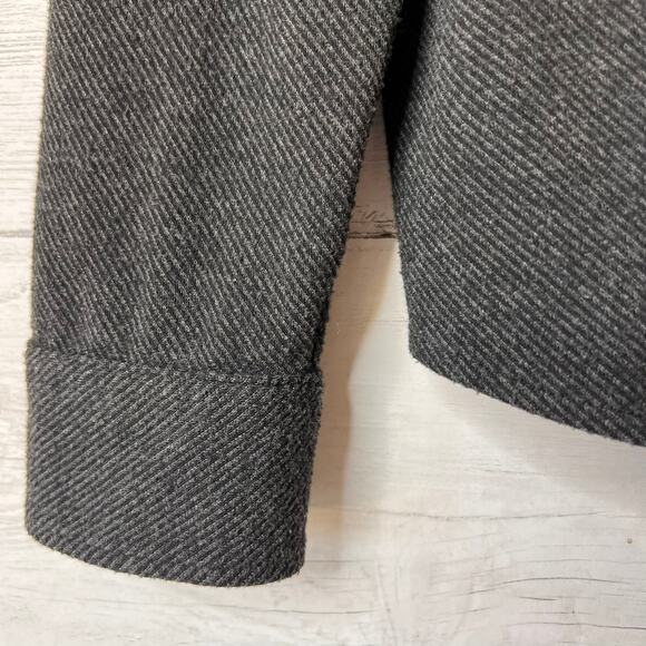 Faherty Shirt Womens Size Medium Heathered Black Twill Legend Sweater Stretch - Picture 6 of 16